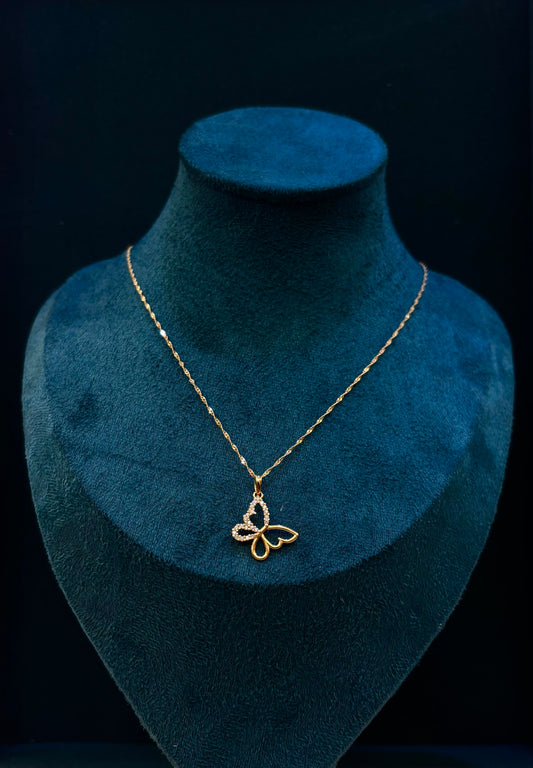 Collana Farfalla Oro 18 Carati