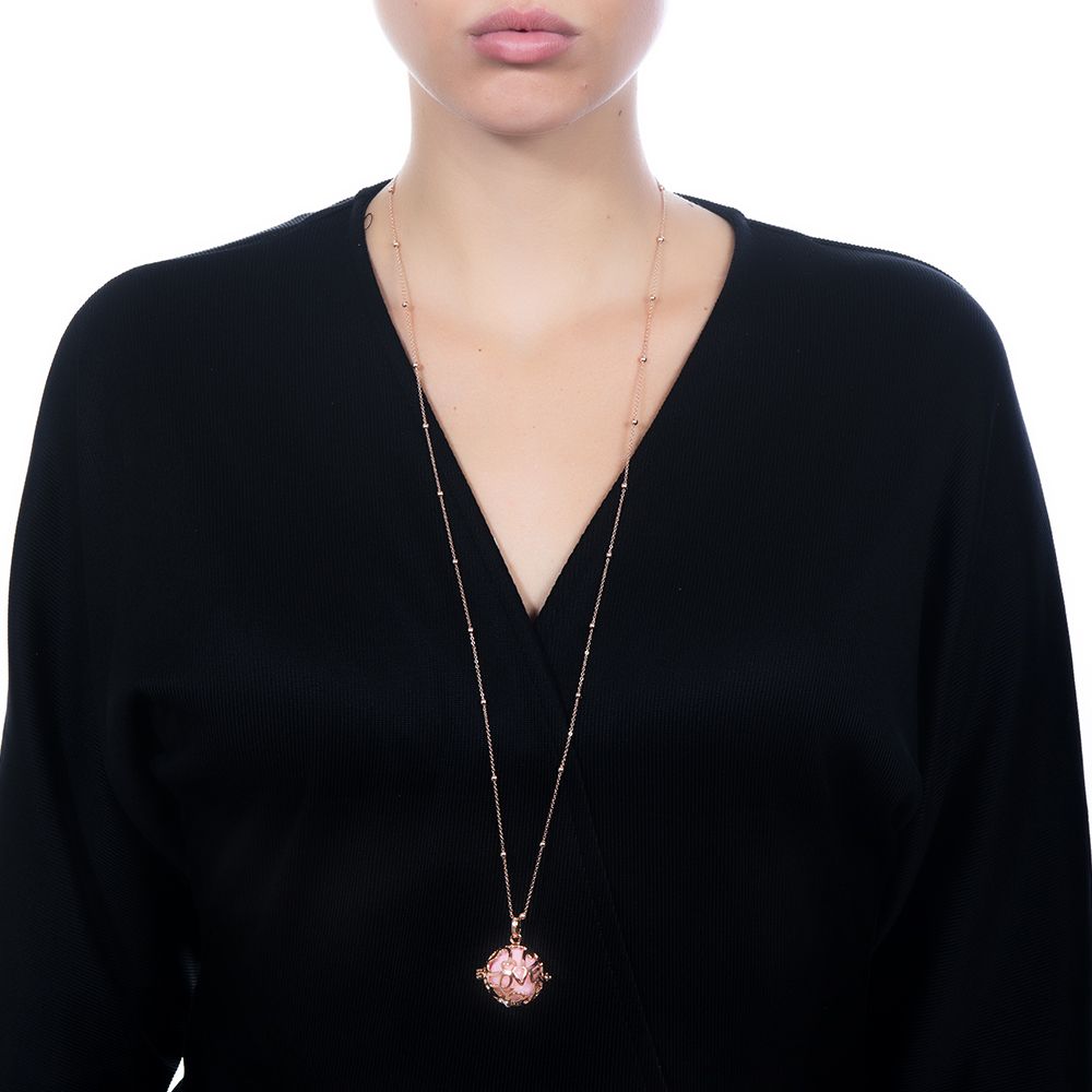 Cofanetto Batuffolo Essence con collana placcata oro rosa a  scrigno BT_GR11K