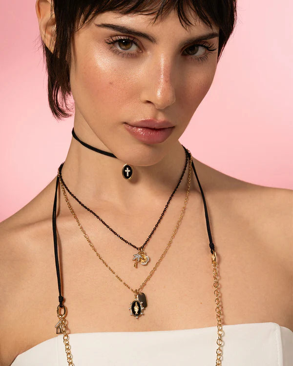 RUE DES MILLE Charm Cross Noir collezione CHARMBAR CB-CN26