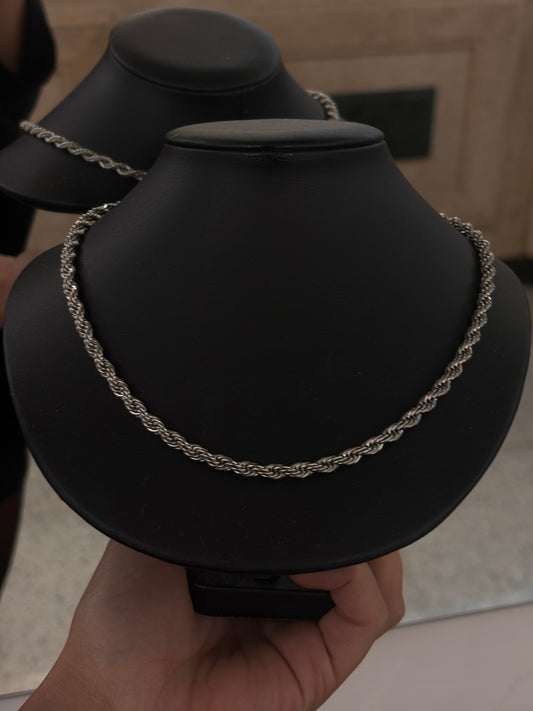 Collana Corda Acciaio Inossidabile