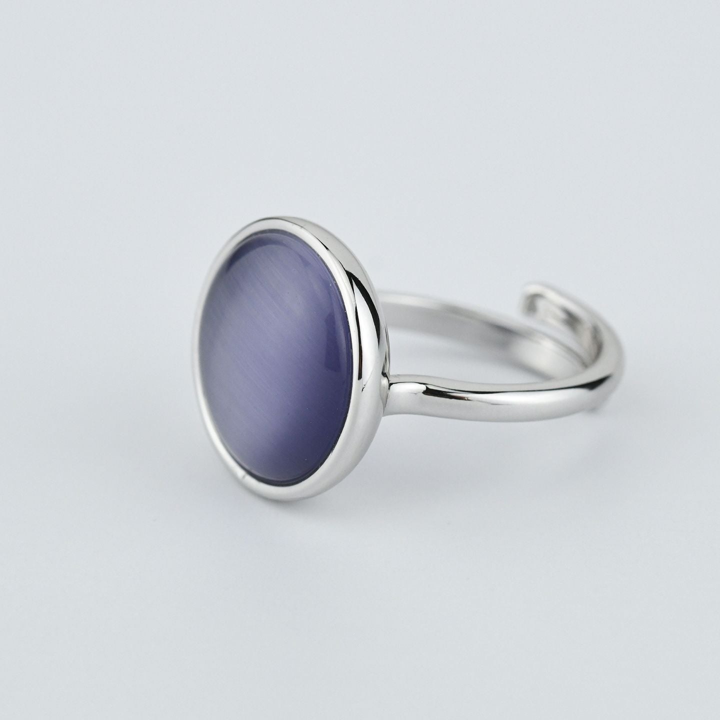 Anello con cristallo viola scuro XAN217V