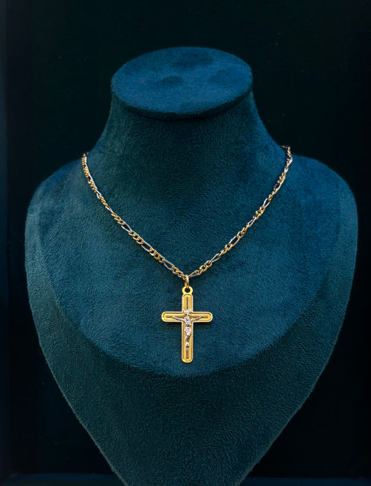 Collana Crocifisso Oro giallo 18 Carati