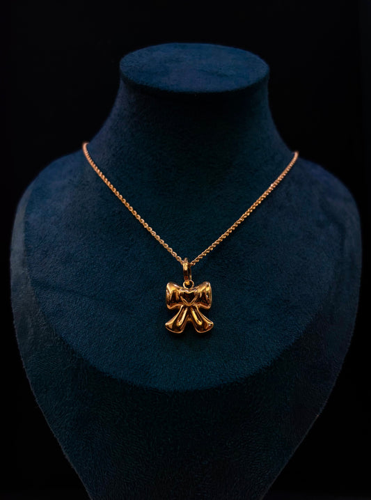 Collana Fiocco Oro Giallo 18 Carati