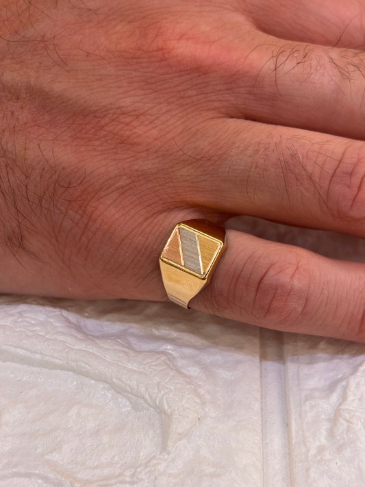 Anello Uomo Mignolo Oro giallo 18 carati