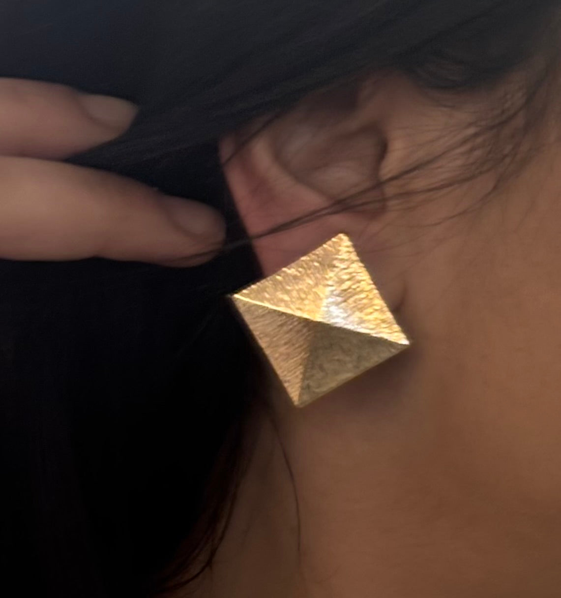 Orecchini Quadrato a Clip