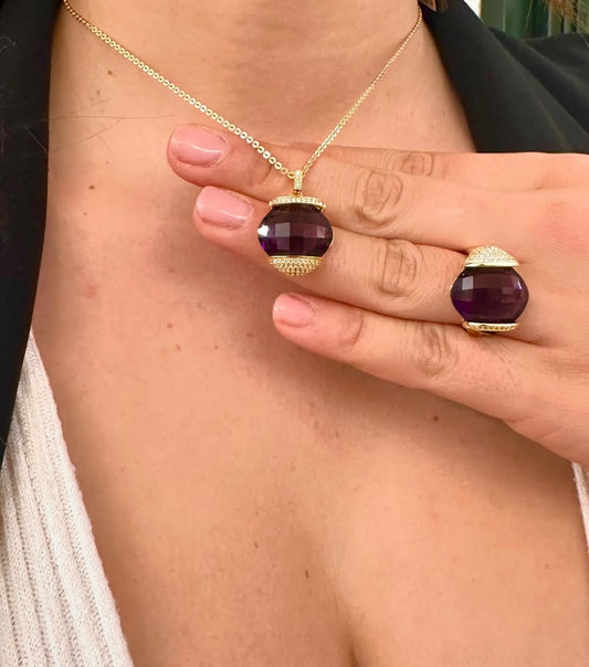 Collana Placcata Oro Giallo con Cristallo BGR116DV