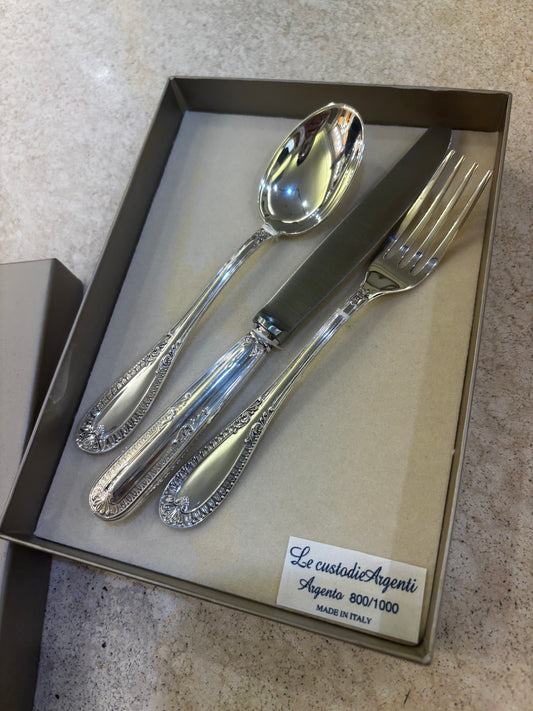 Set posate Argento 800