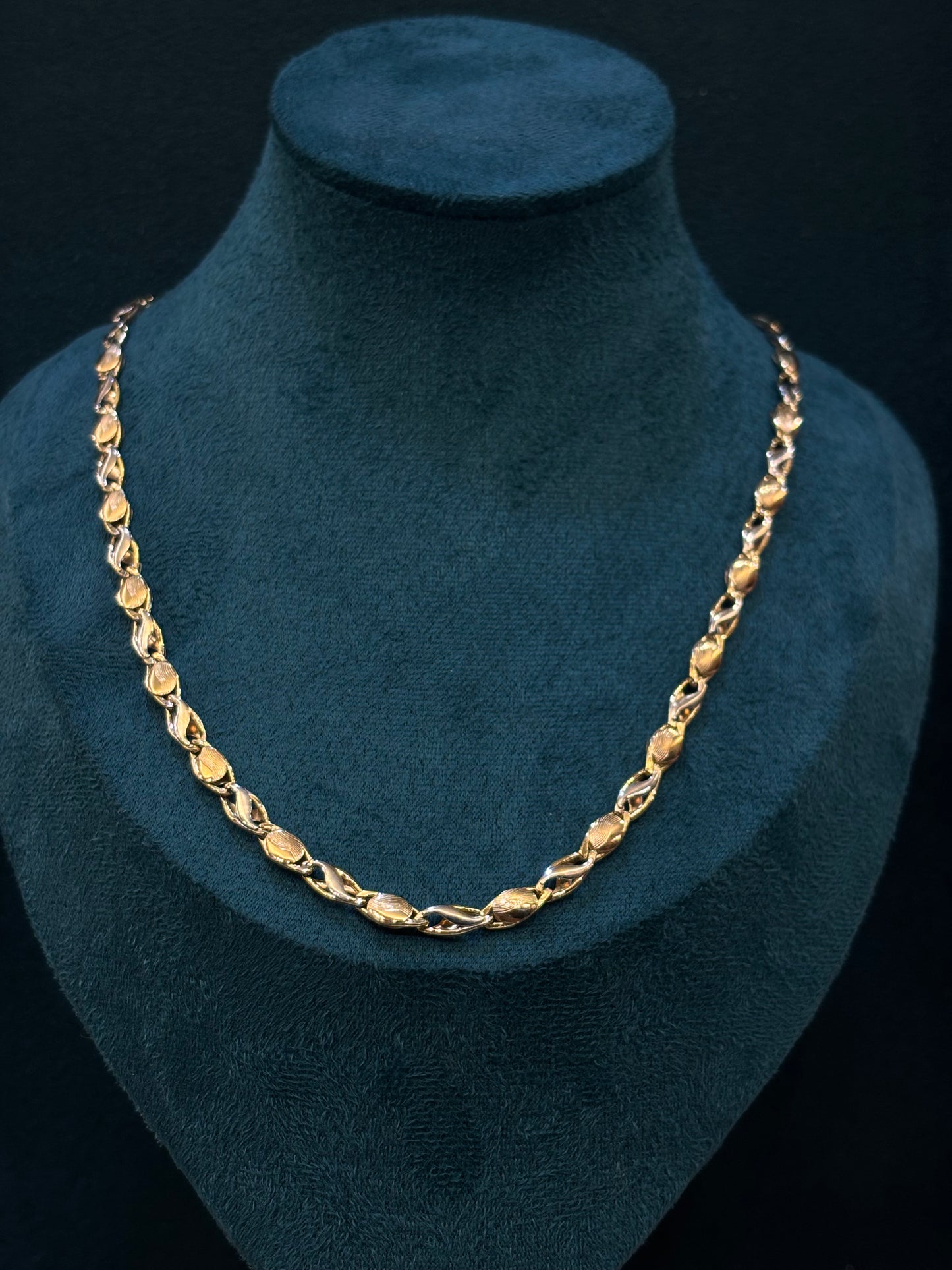 Collana Uomo Oro giallo e Bianco 18 Carati