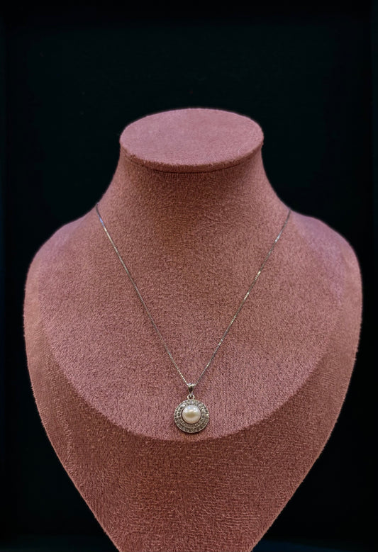 Girocollo Perla e Zirconi