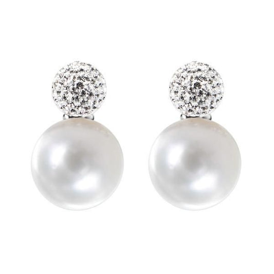 Orecchini a lobo con perla OR484