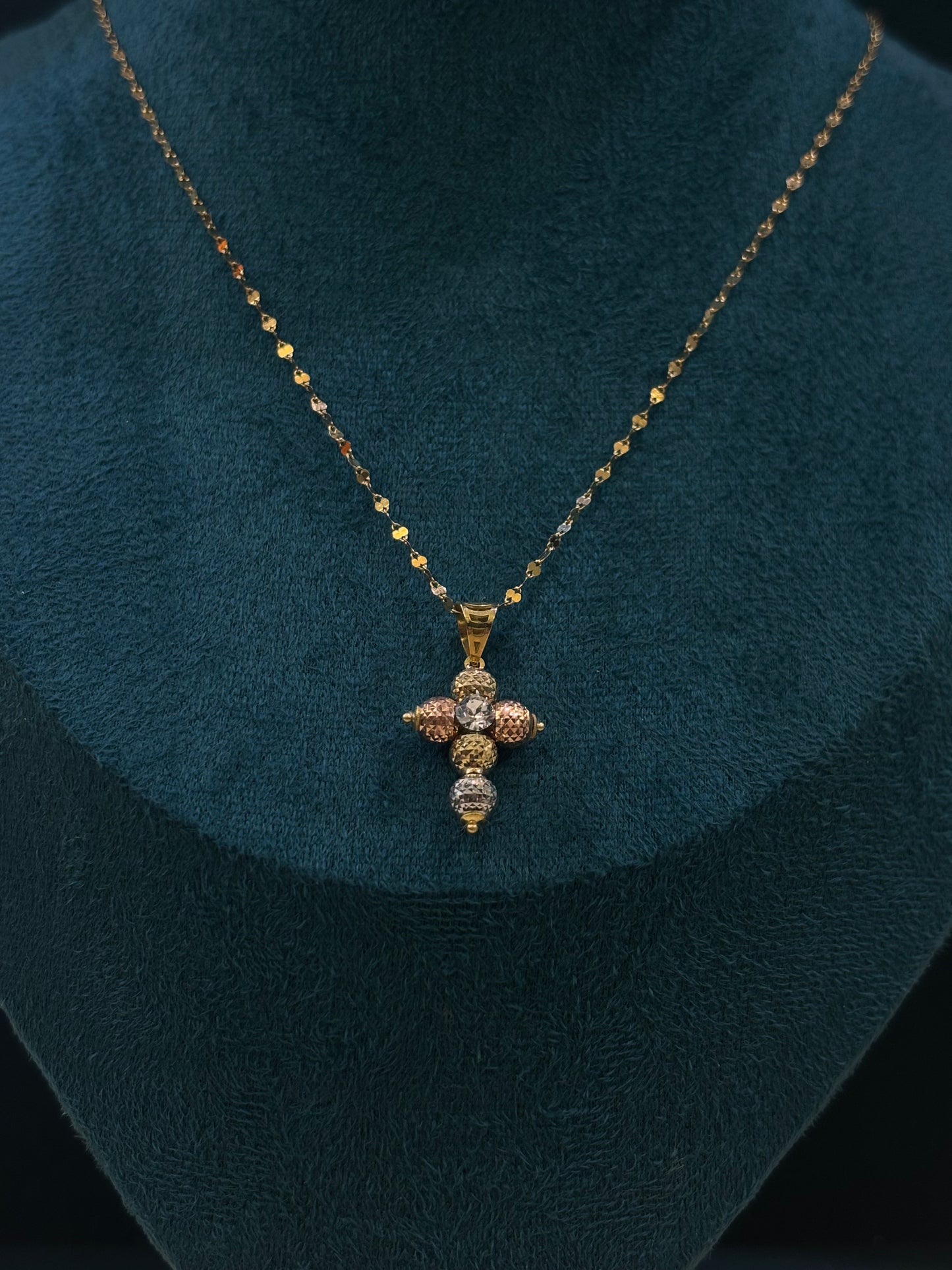 Collana Croce Oro 18 Carati