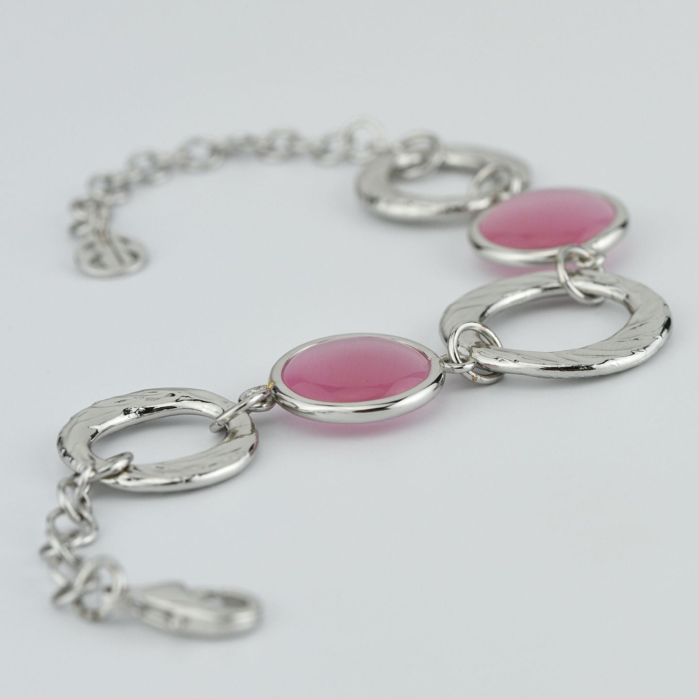 Bracciale con cristalli rosa XB1036R