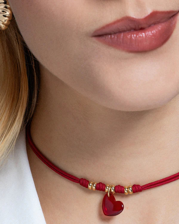 RUE DES MILLE Charm Cuore Rosso collezione CHARMBAR CB-LCN86