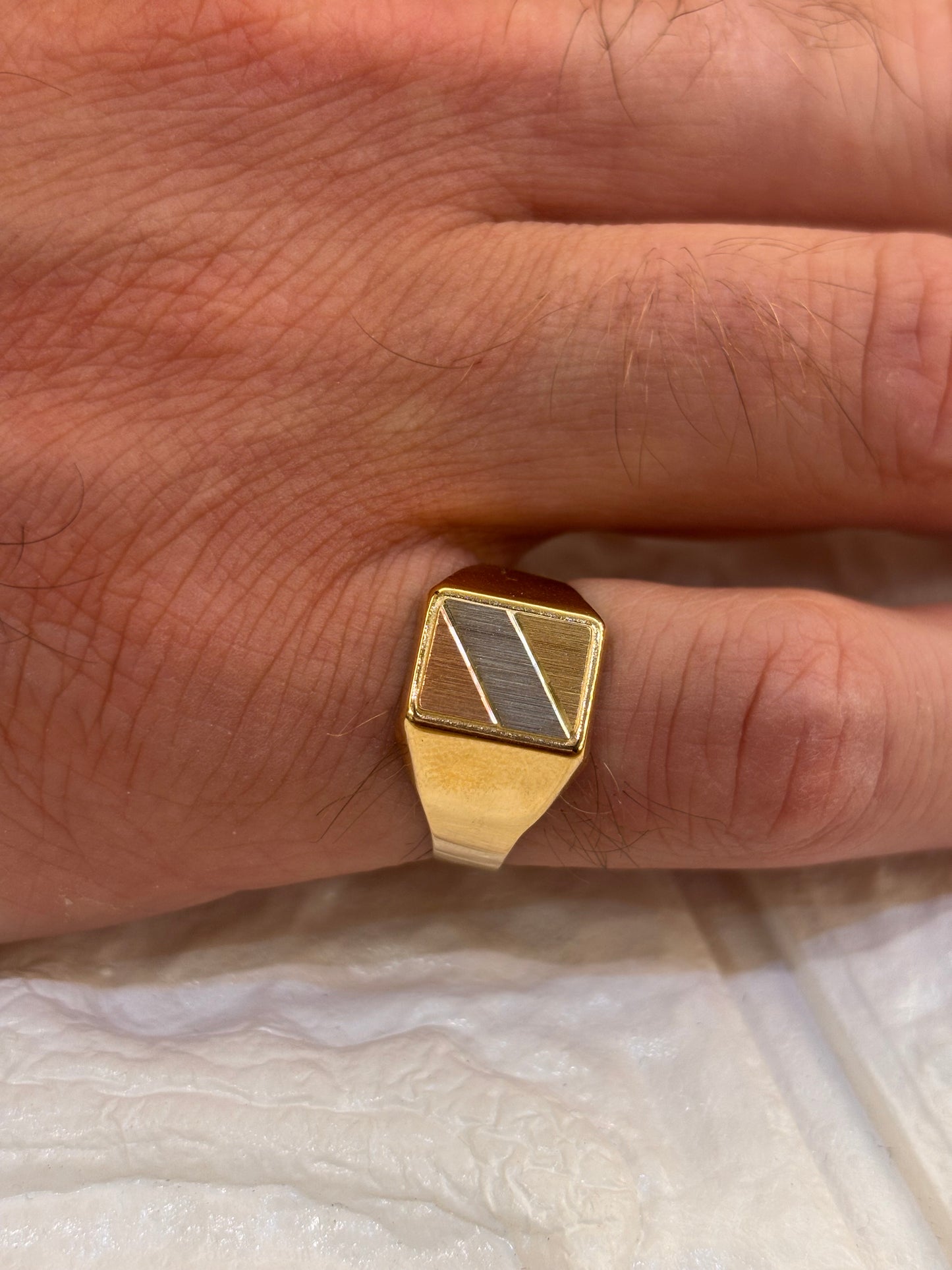 Anello Uomo Mignolo Oro giallo 18 carati