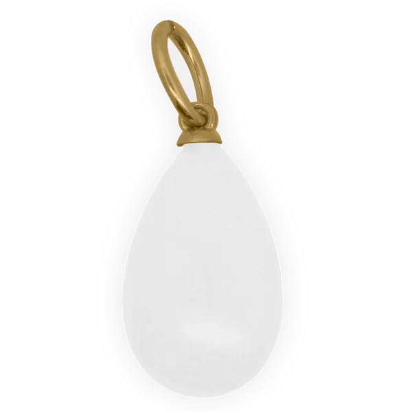 RUE DES MILLE Charm Goccia Giada White collezione CHARMBAR CB-CN63