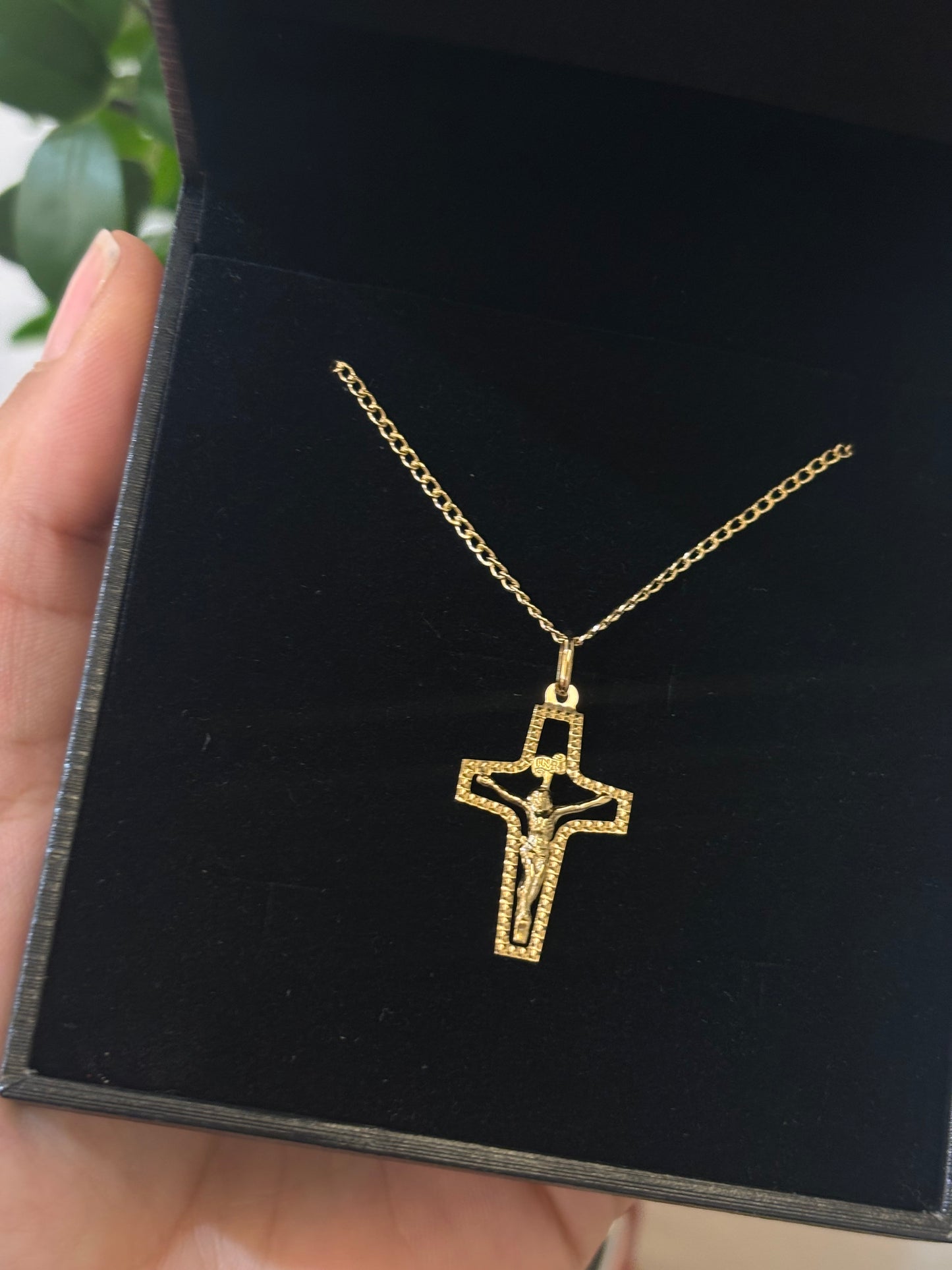 Collana Crocifisso Oro Giallo 18 Carati