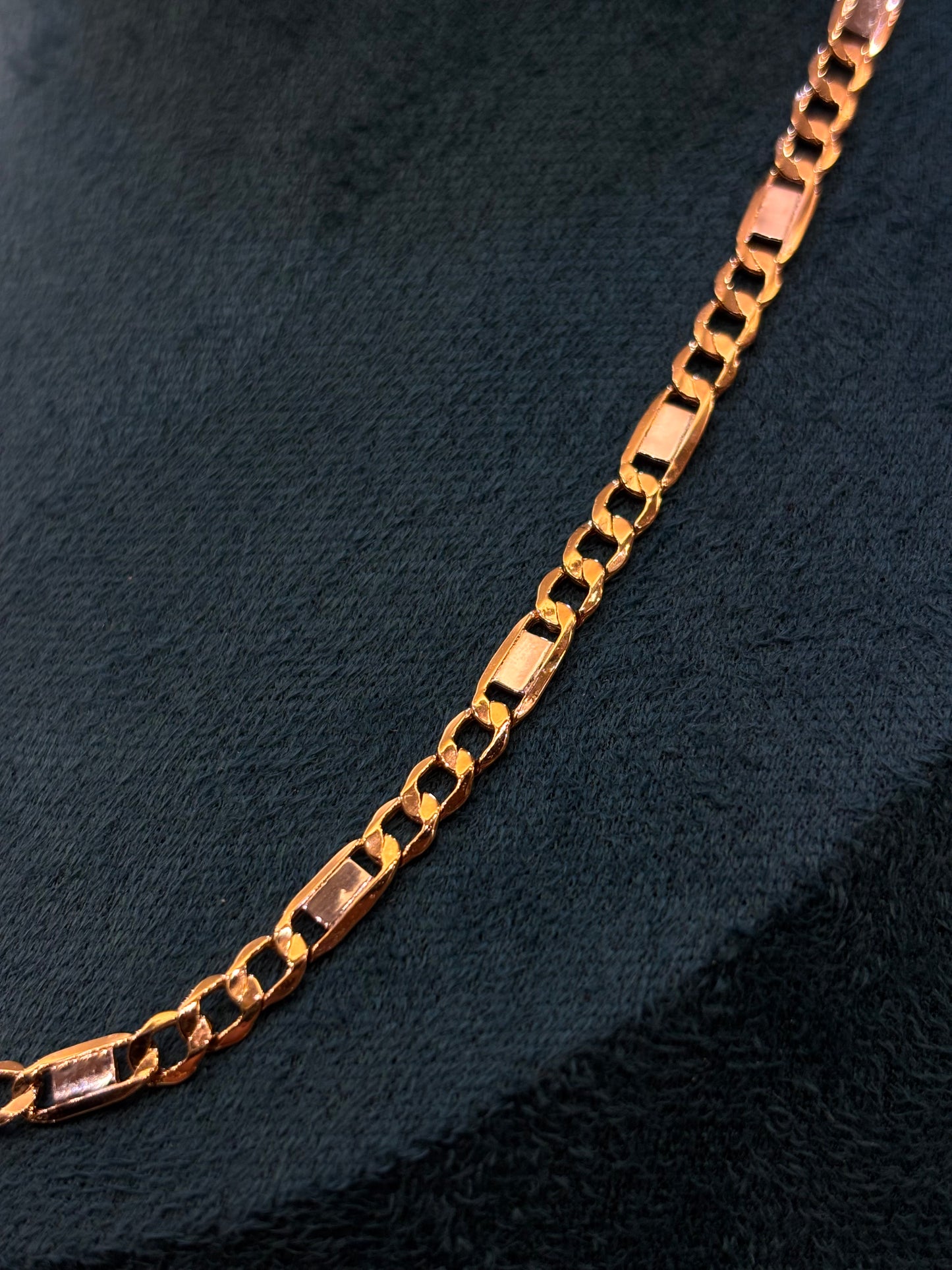 Collana Uomo Oro Giallo e Bianco 18 Carati