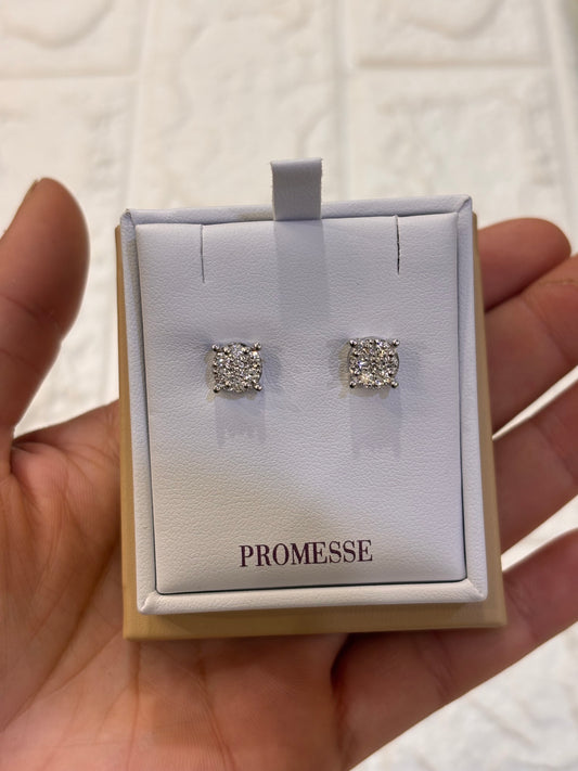 Orecchini Punto Luce Magic Oro Bianco Promesse Gioielli