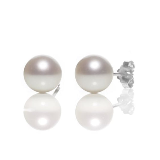 Orecchini in Oro Bianco con Perla FreshWater Promesse Gioielli