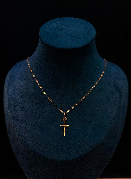 Collana Crocifisso Oro Giallo 18 Carati