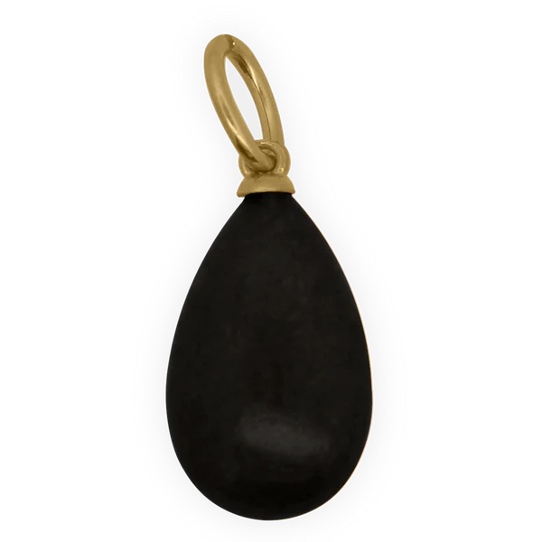 RUE DES MILLE Charm Goccia Giada Black collezione CHARMBAR CB-CN64