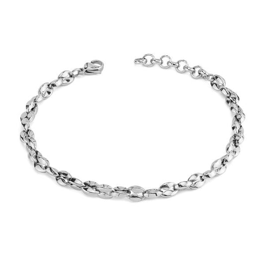 Bracciale uomo con catena a maglia marina media ABR746