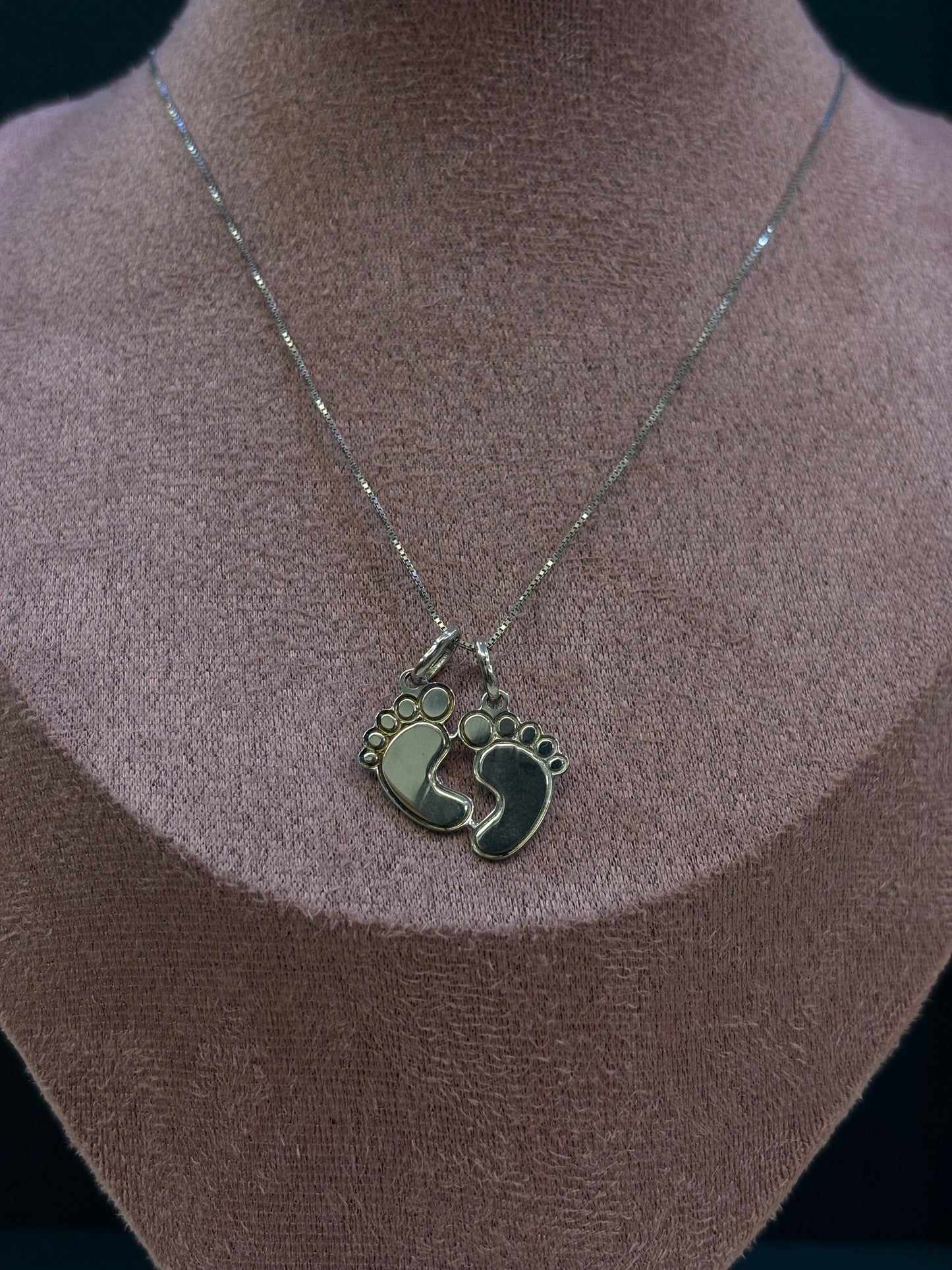 Collana Piedini Argento