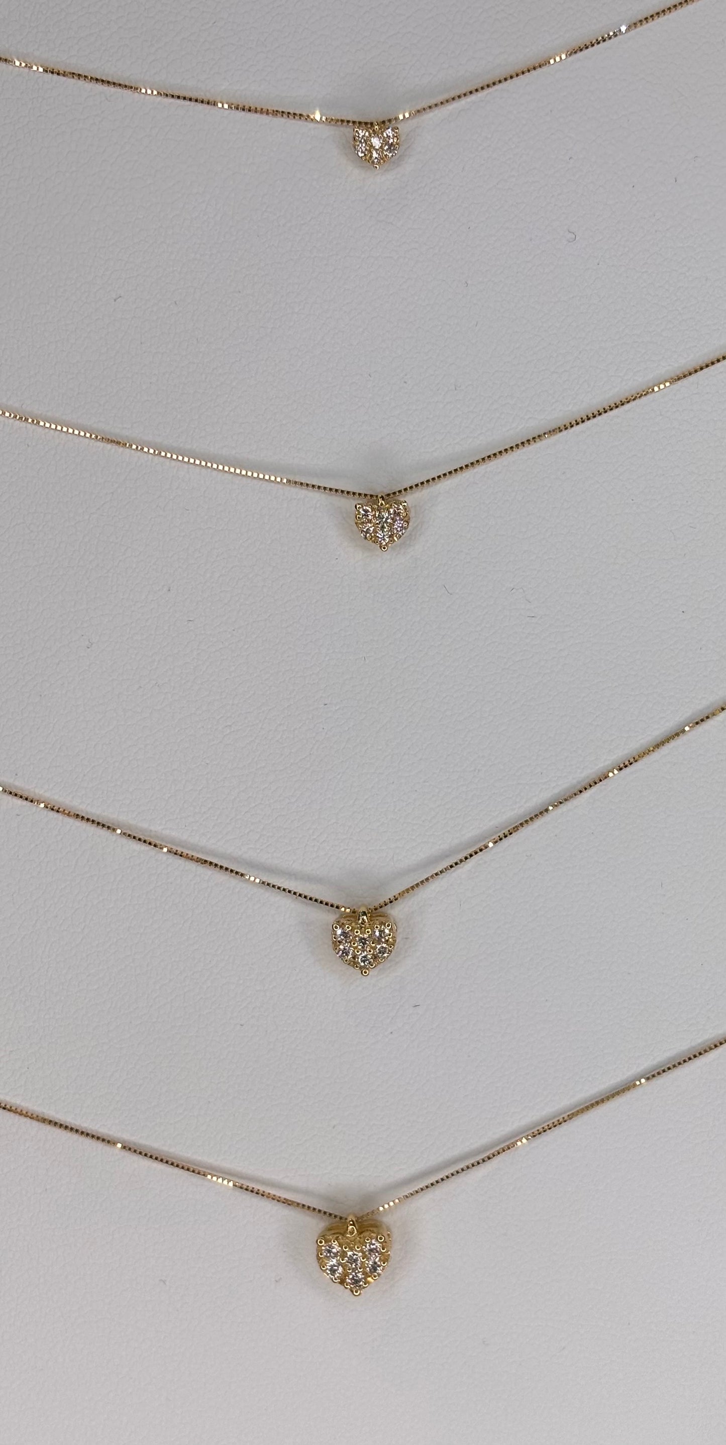 Collana Punto Luce Cuore Magic Oro giallo Promesse Gioielli