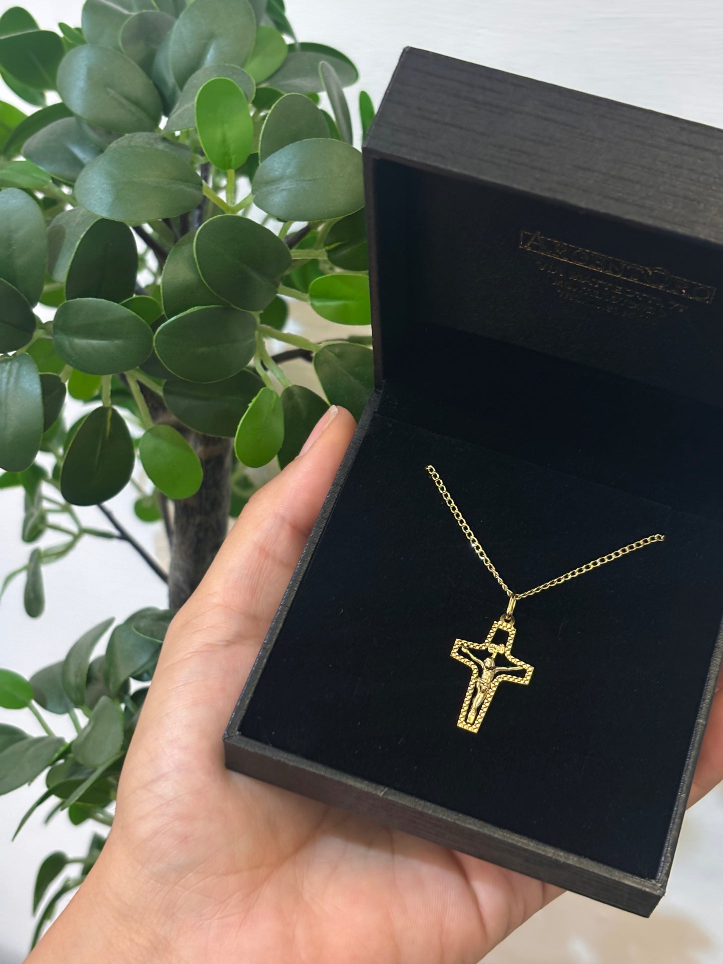 Collana Crocifisso Oro Giallo 18 Carati