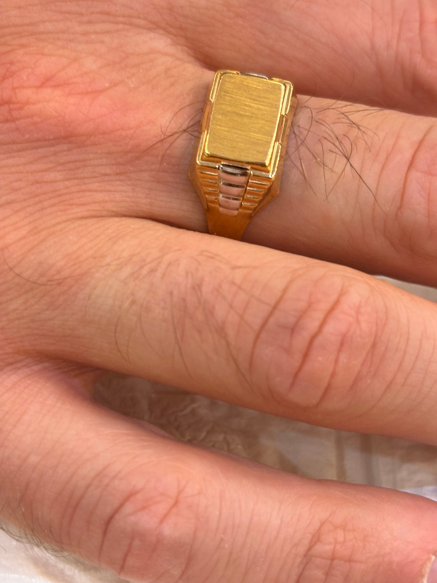 Anello Uomo Oro Giallo 18 Carati