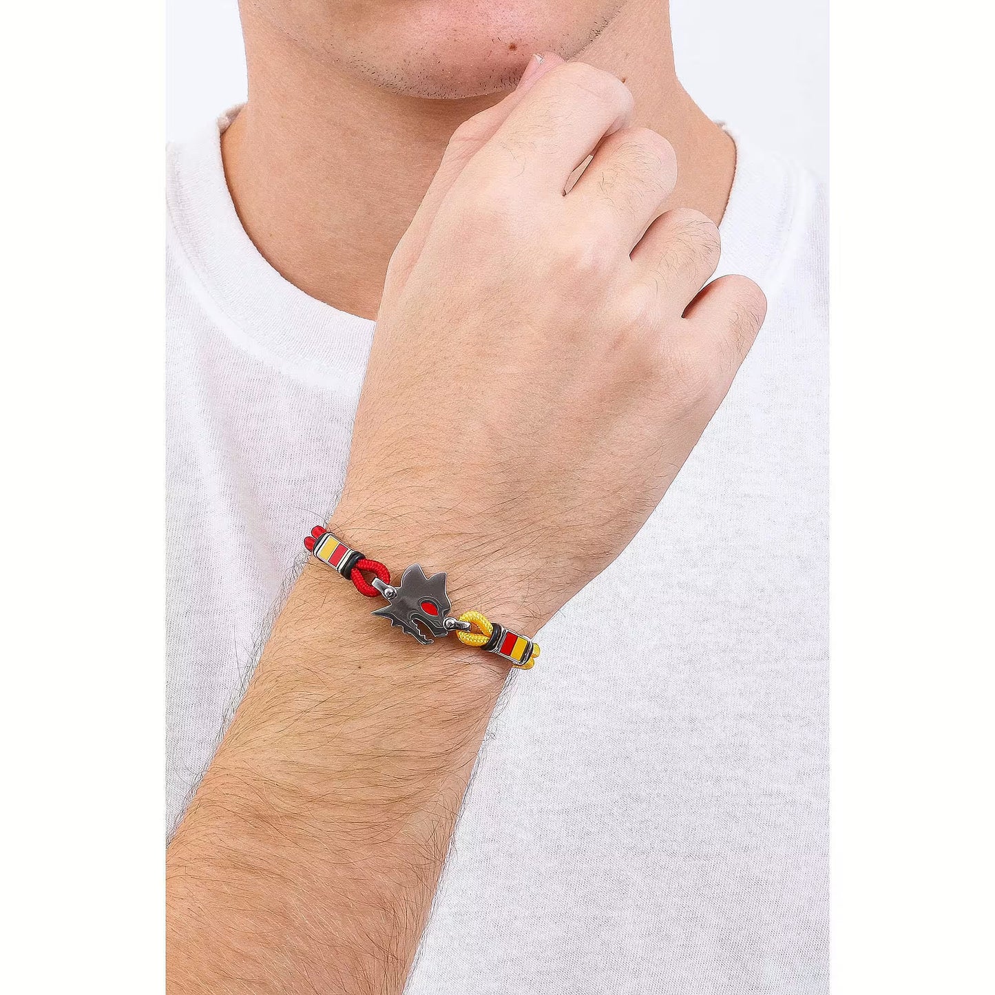 bracciale uomo gioielli Squadre di calcio A.S. Roma B-RB004UCR