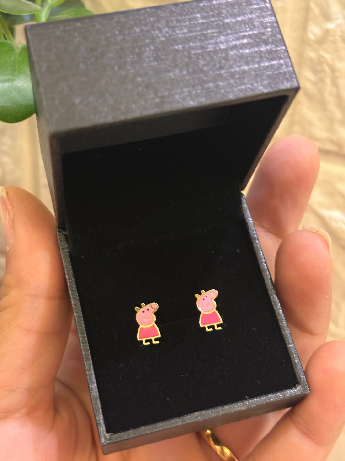 Orecchini Bimba Oro 18 carati Peppa Pig