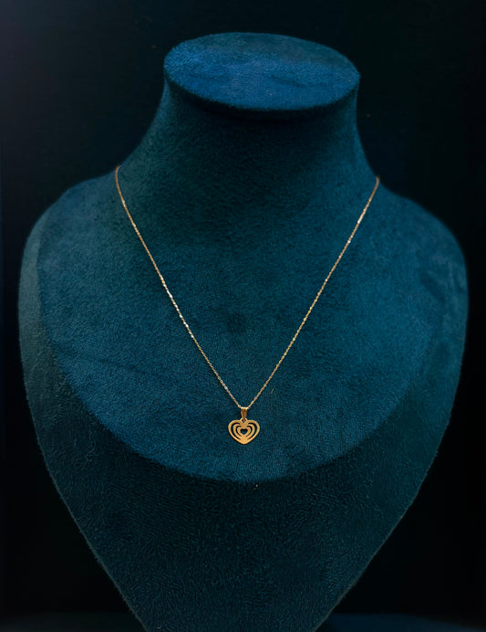 Collana Cuore Oro 18 Carati
