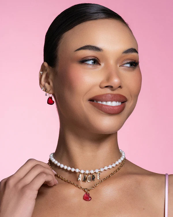 RUE DES MILLE Charm Cuore Rosso collezione CHARMBAR CB-LCN86