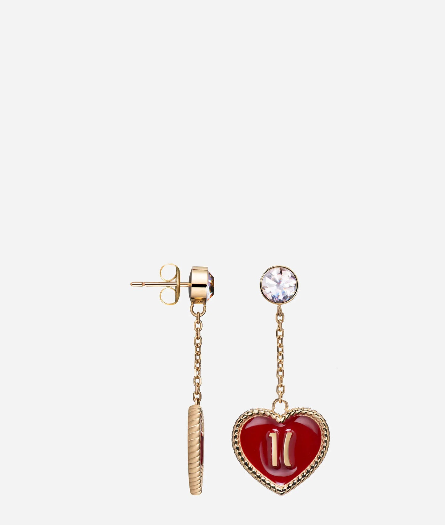 Orecchini Portobello Road pendenti a forma di cuore Rossi ACJ0062YG
