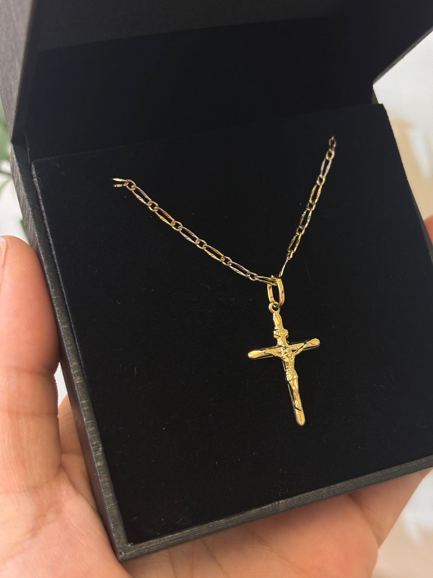 Collana Crocifisso Oro Giallo 18 Carati
