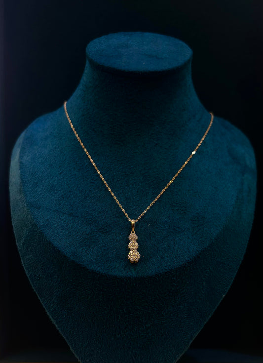 Collana Donna Oro Giallo 18 carati fiorellini