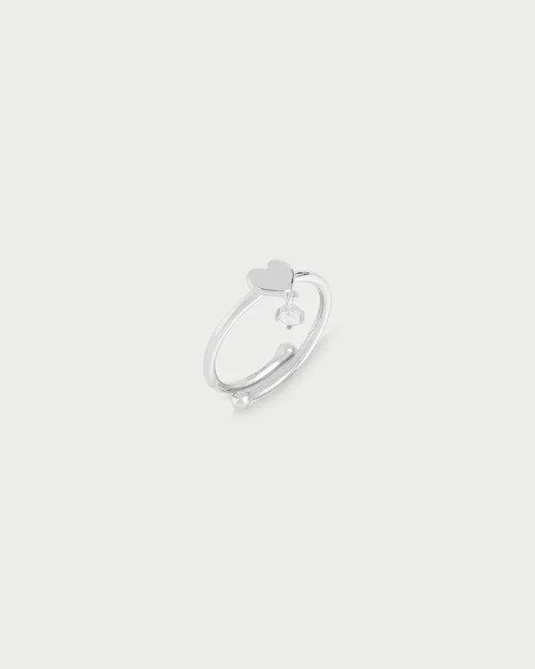 RUE DEL MILLE Anello line cuore e punto luce Collezione  ESSENCE ANZ-024CUOAU ANZ-024CUORH