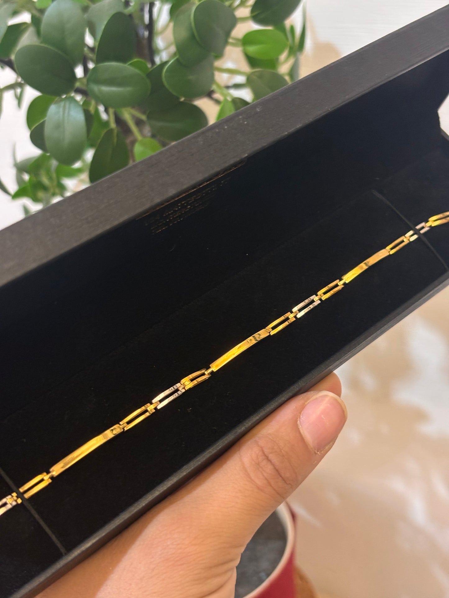 Bracciale Uomo con Targhette Oro Giallo 18 carati