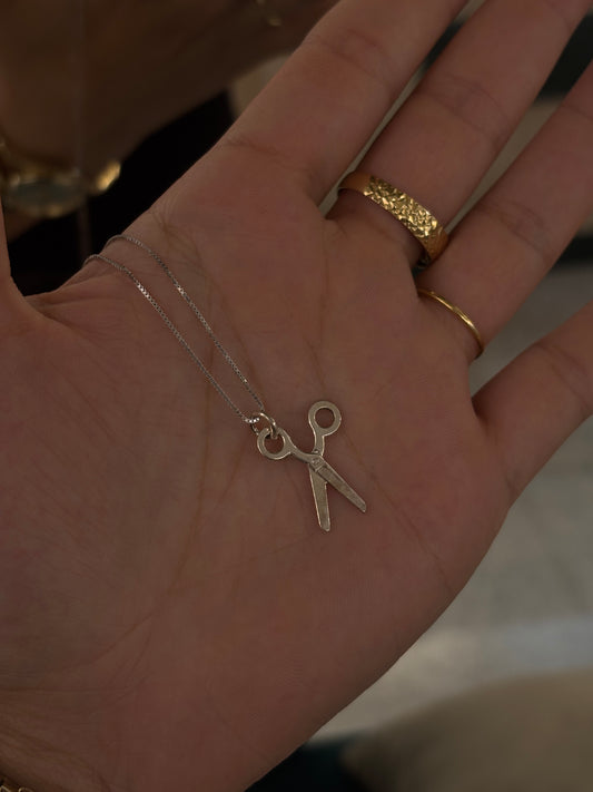 Collana Forbici Argento