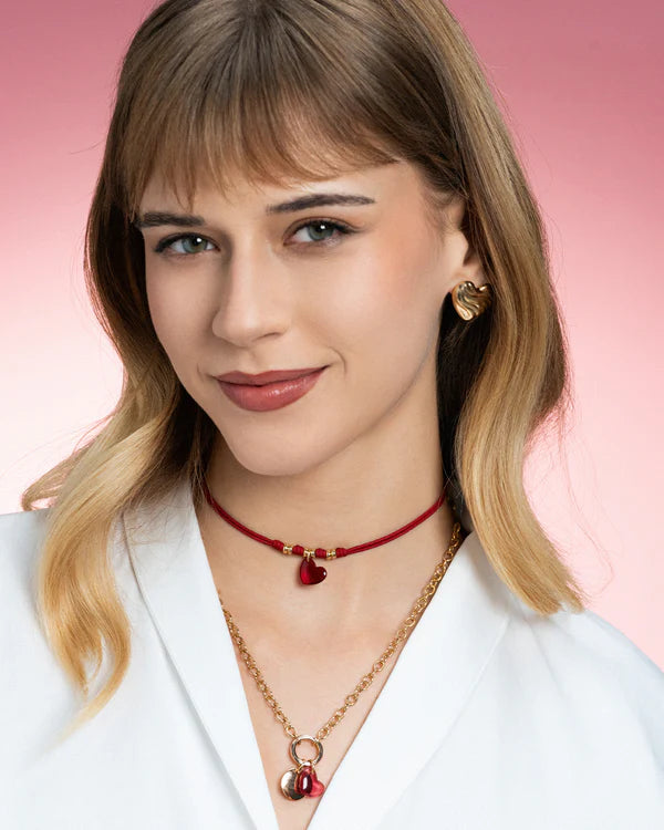 RUE DES MILLE Charm Cuore Rosso collezione CHARMBAR CB-LCN86