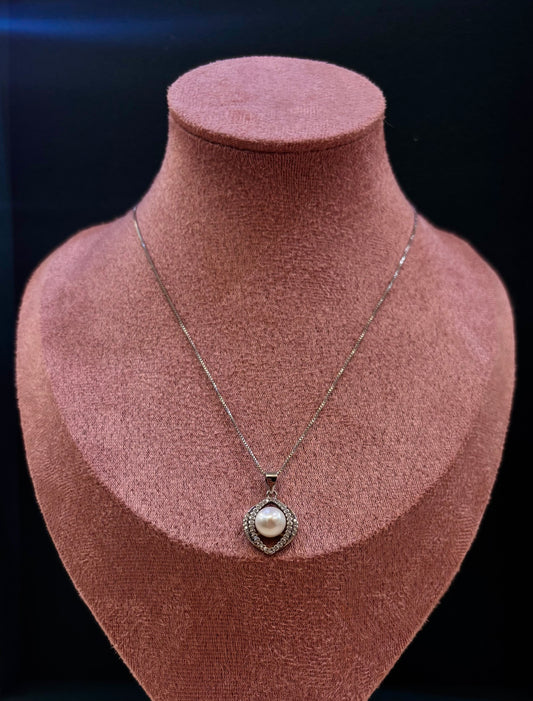 Girocollo Perla e Zirconi