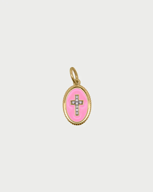 RUE DES MILLE Charm Cross Pink collezione CHARMBAR CB-CN24