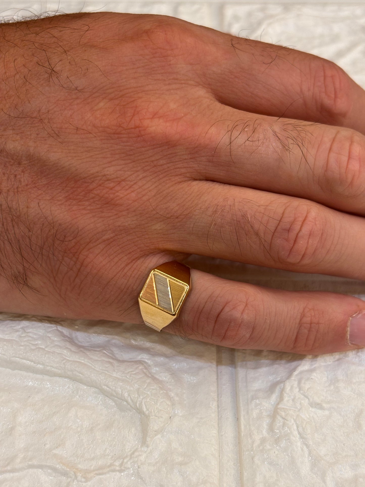 Anello Uomo Mignolo Oro giallo 18 carati