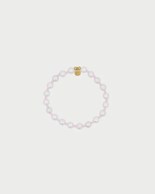 RUE DES MILLE Bracciale Perla e zirconi milky rosa collezione CHARMBAR CB-LBR 07 C1