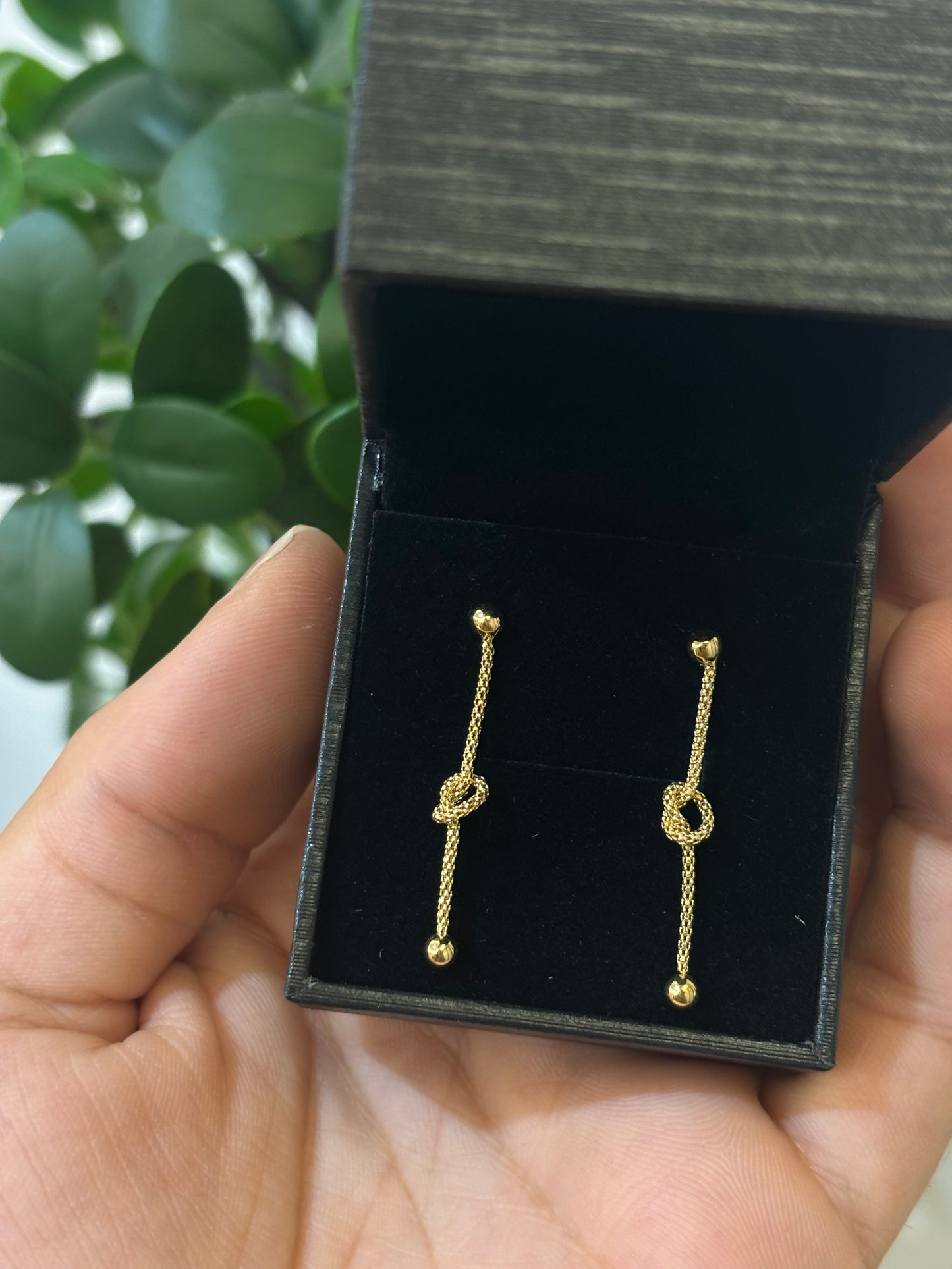 Orecchini Nodo Oro Giallo 18 Carati
