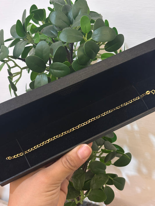 Bracciale Uomo Maglia Groumette Oro Giallo 18 Carati