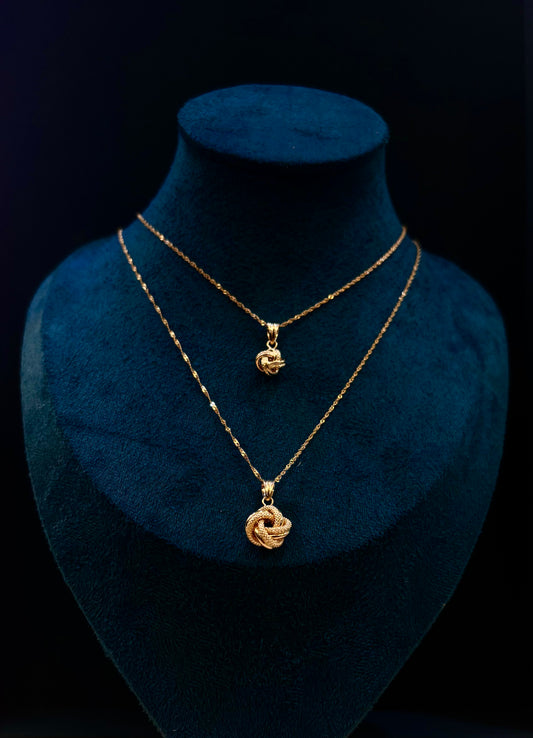 Collana Nodo Oro Giallo 18 Carati