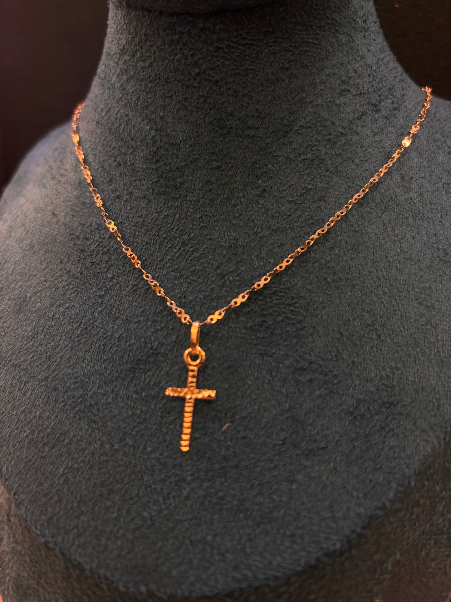 Collana Crocifisso Oro Giallo 18 Carati