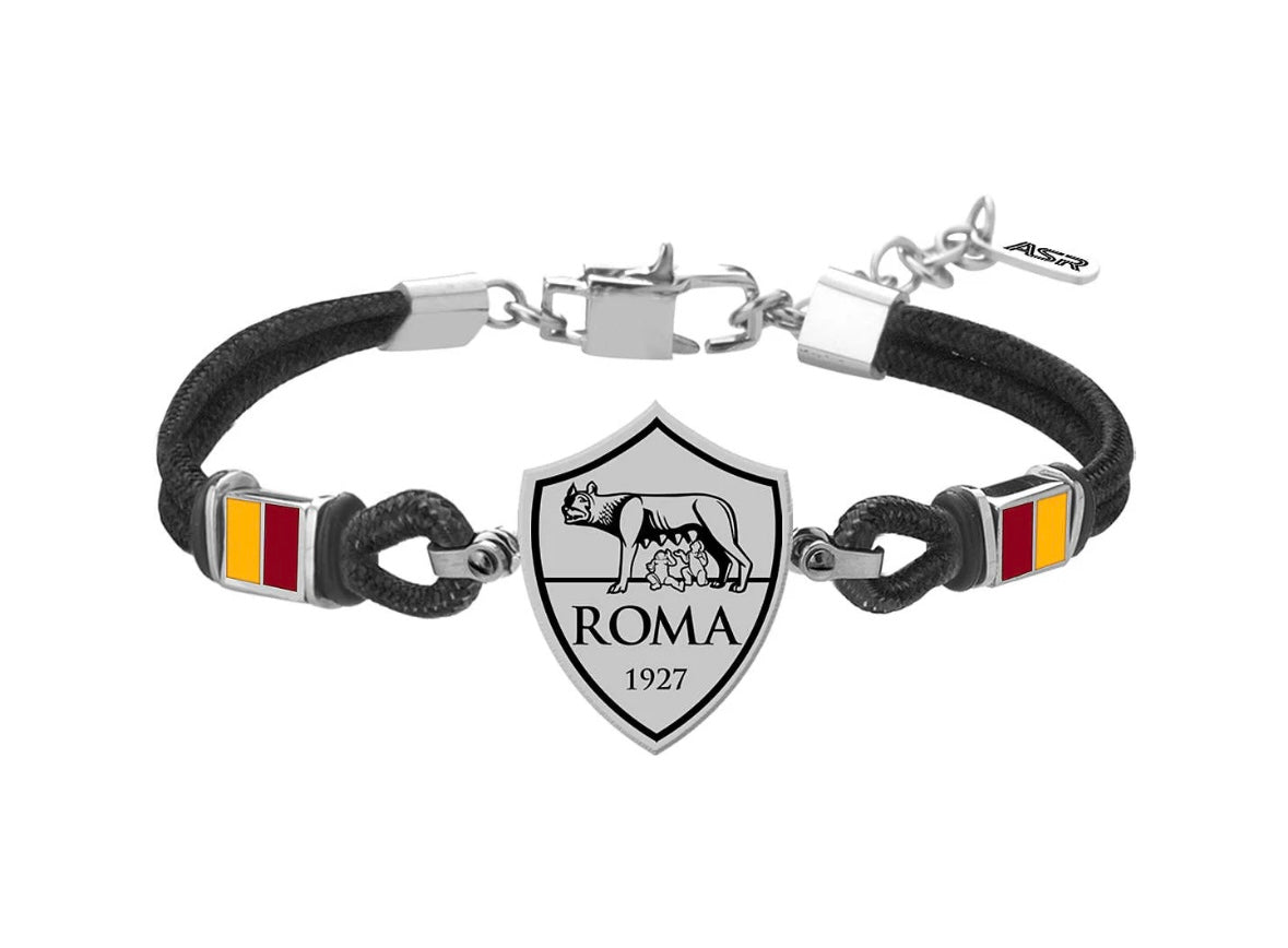 Bracciale Uomo Lupa
Stemma A.S. Roma Cordino
Nero B-RB003UCN